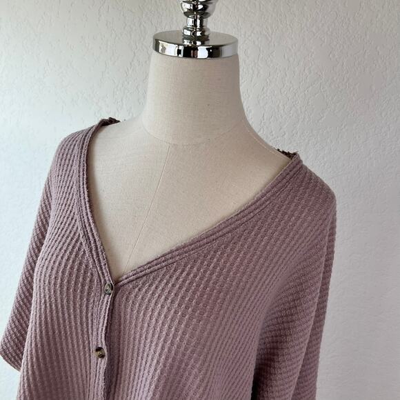 Urban Outfitters Out From Under Oversized Button Up Cardigan size Medium Purple - Picture 6 of 9